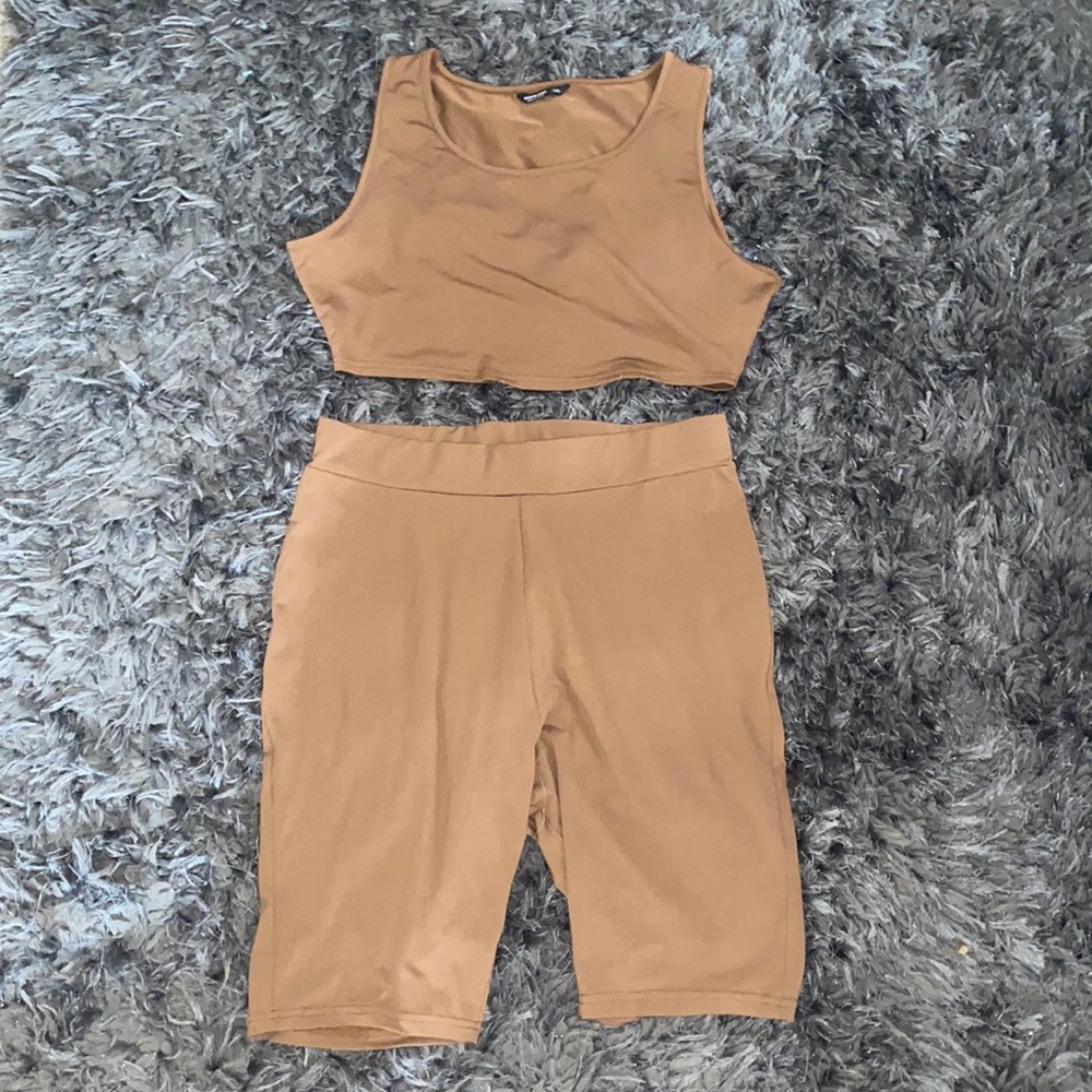 Biker shorts set